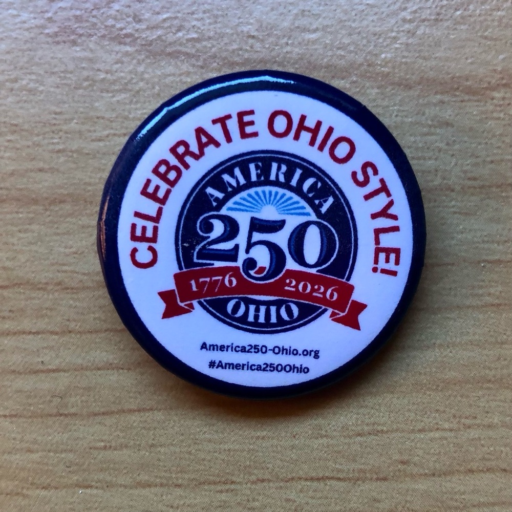 America 250 Ohio Pinback Button